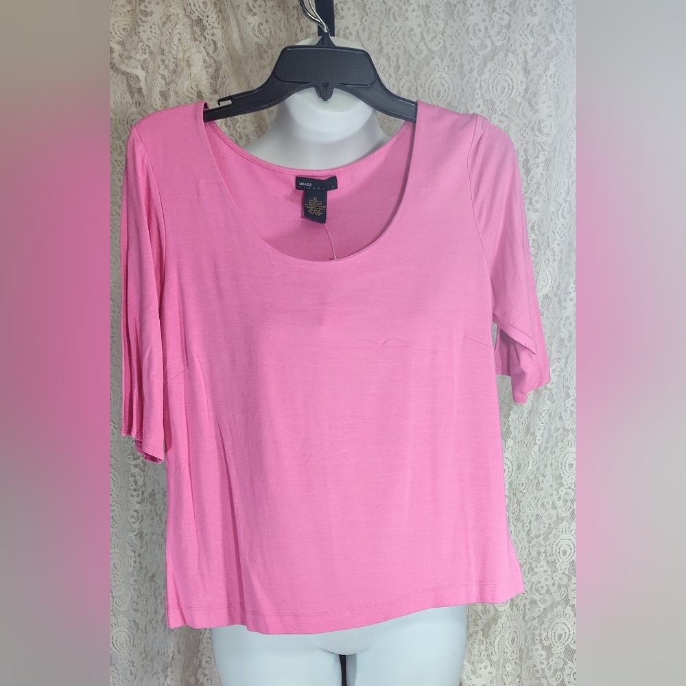 Grace Elements power Pink Top NWT